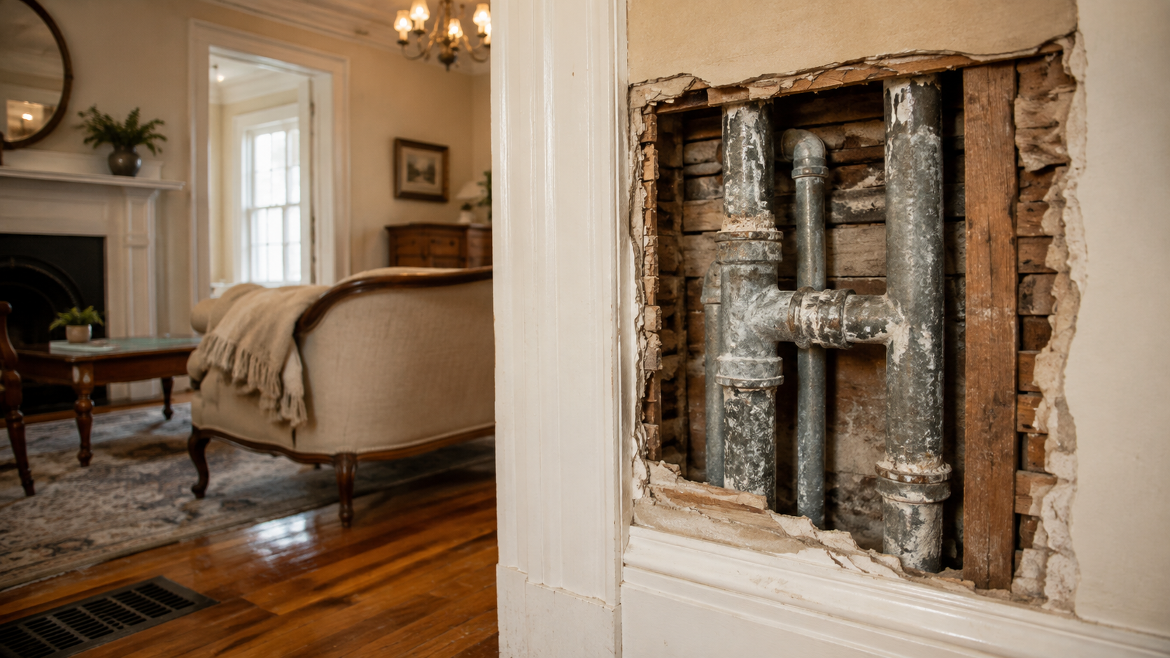 Old Nashville Homes Have a Secret in the Walls: Galvanized Pipe
